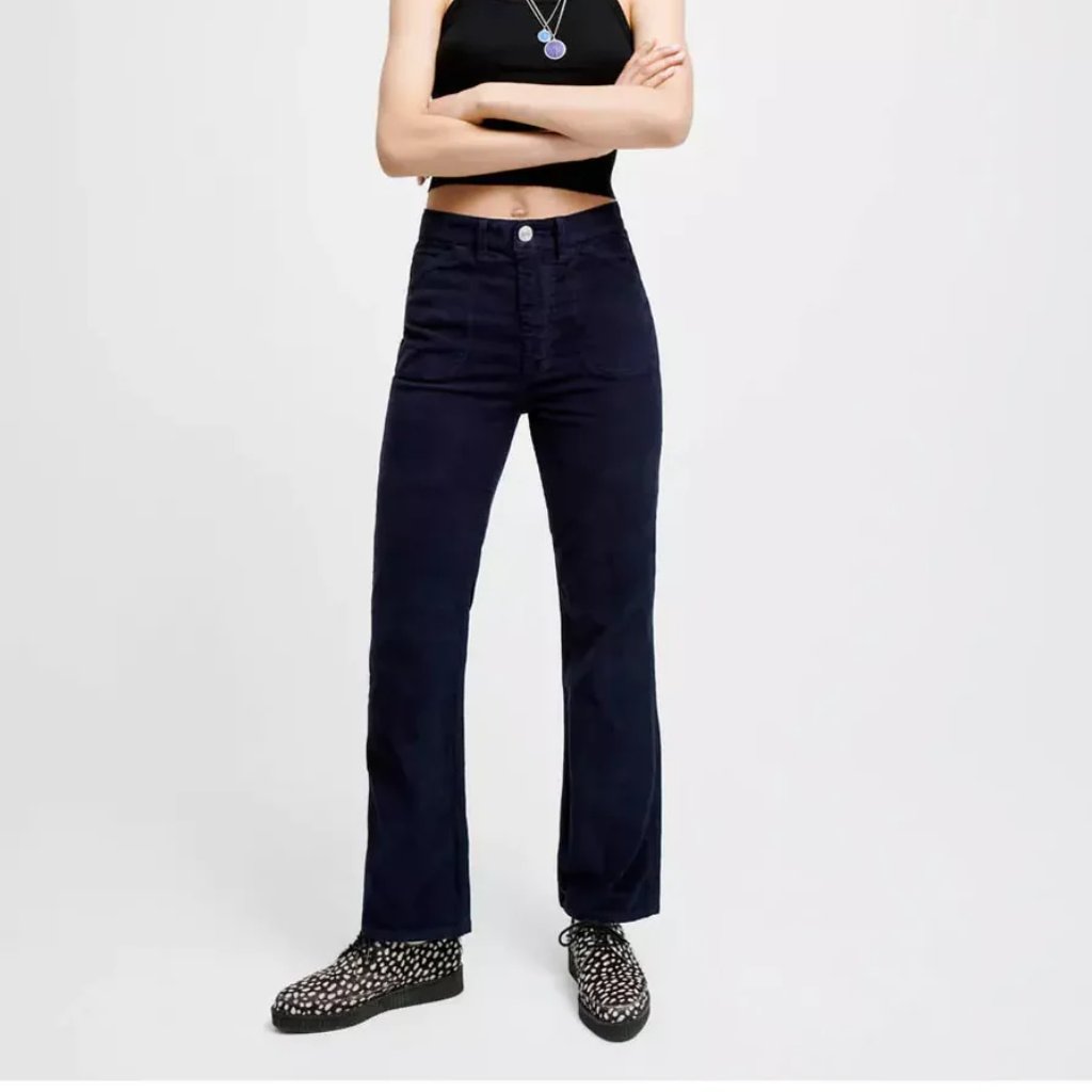 Re/Done 70s Loose Flare Cotton-Corduroy Flared Pants 23